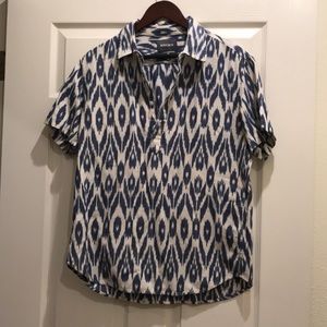 Bonobos Cotton Print Short Sleeve Woven Polo